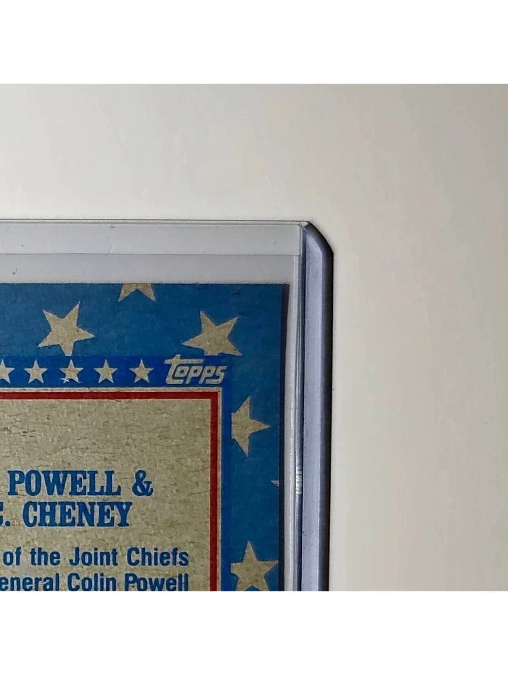 General Powell & Secretary Cheney 1991 Topps Desert Storm #158 - Picture 8 of 10